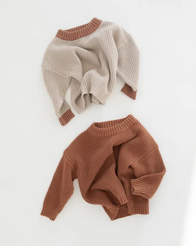 chunky knit sweater sold by Kindly