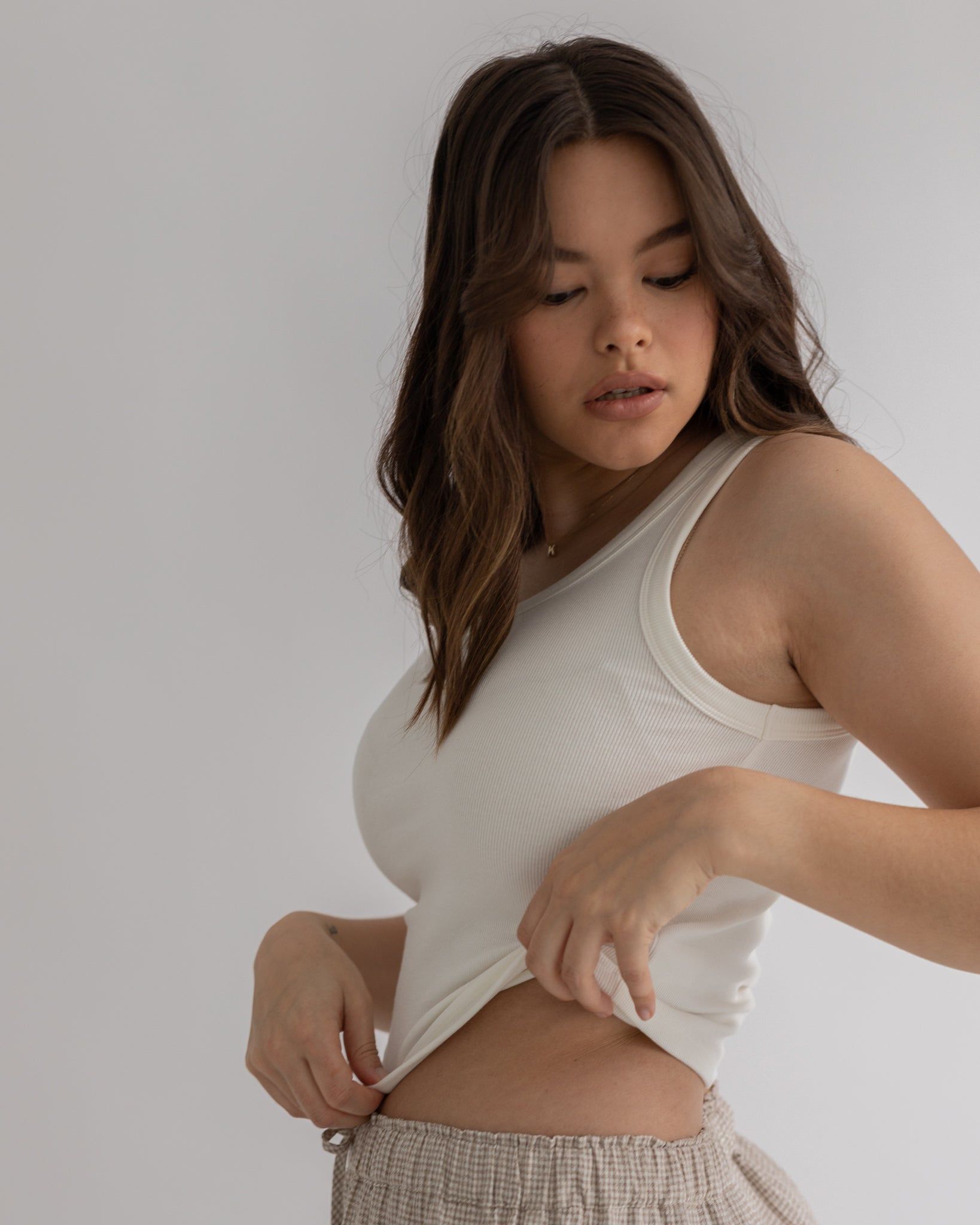 cotton rib tank sold by Kindly product image thumbnail 3