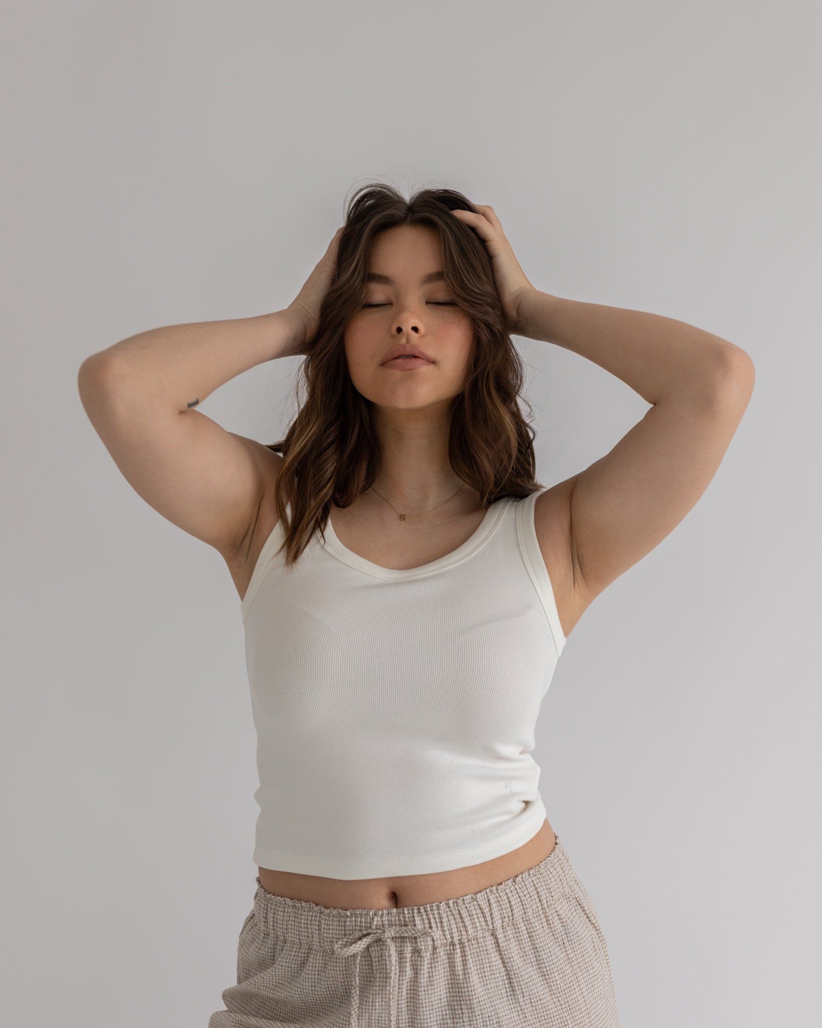 cotton rib tank sold by Kindly