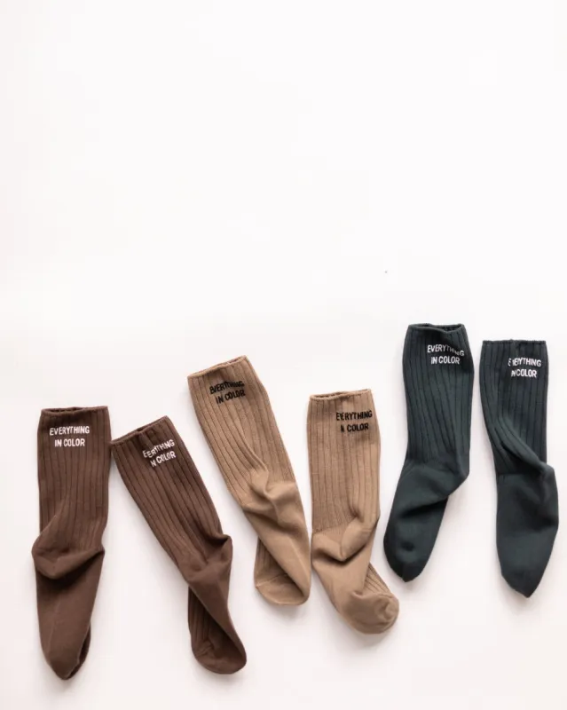 everything in color socks sold by Kindly