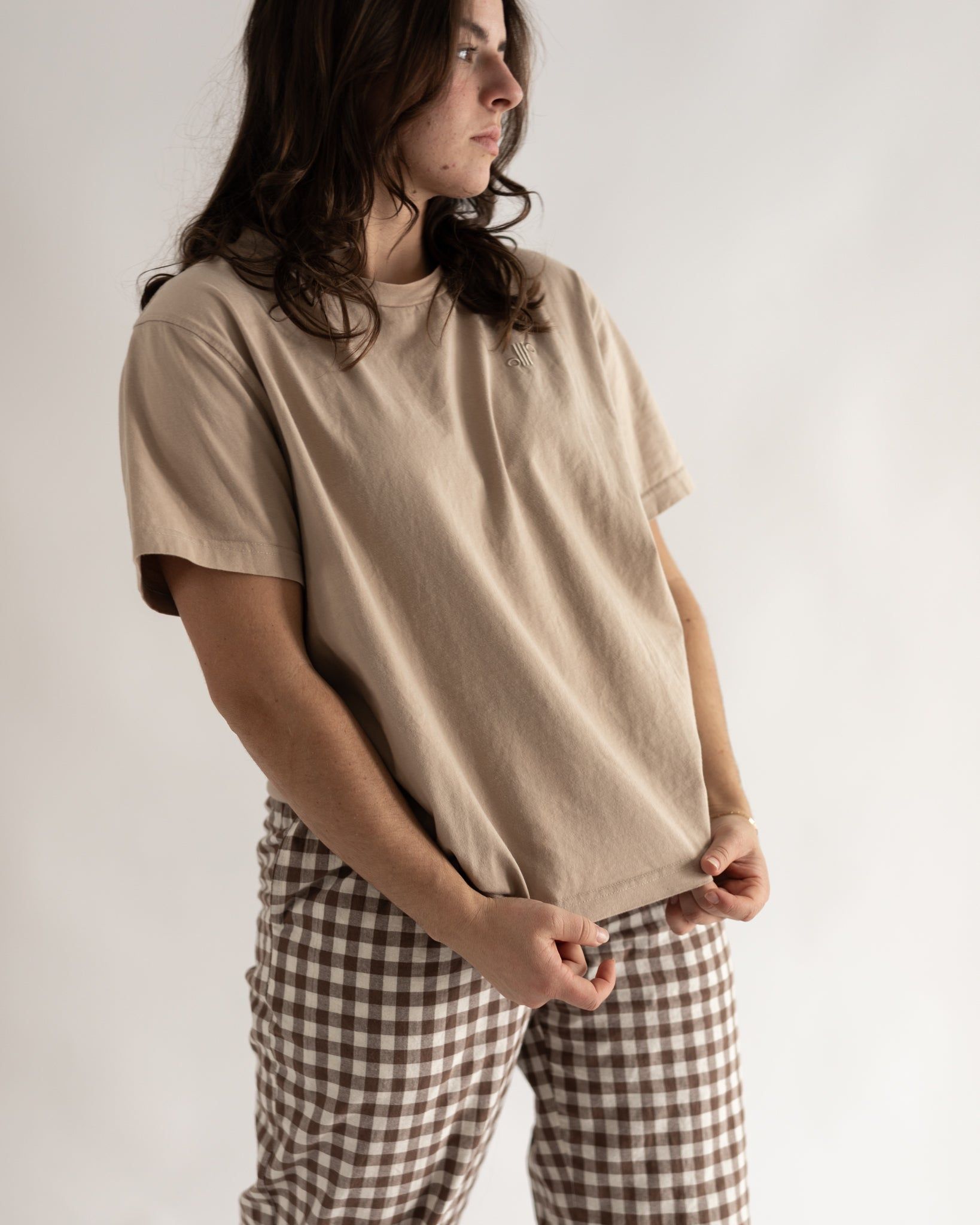 cotton logo tee sold by Kindly product image thumbnail 2