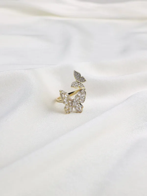 Butterfly Open-end Ring sold by Aha Selected