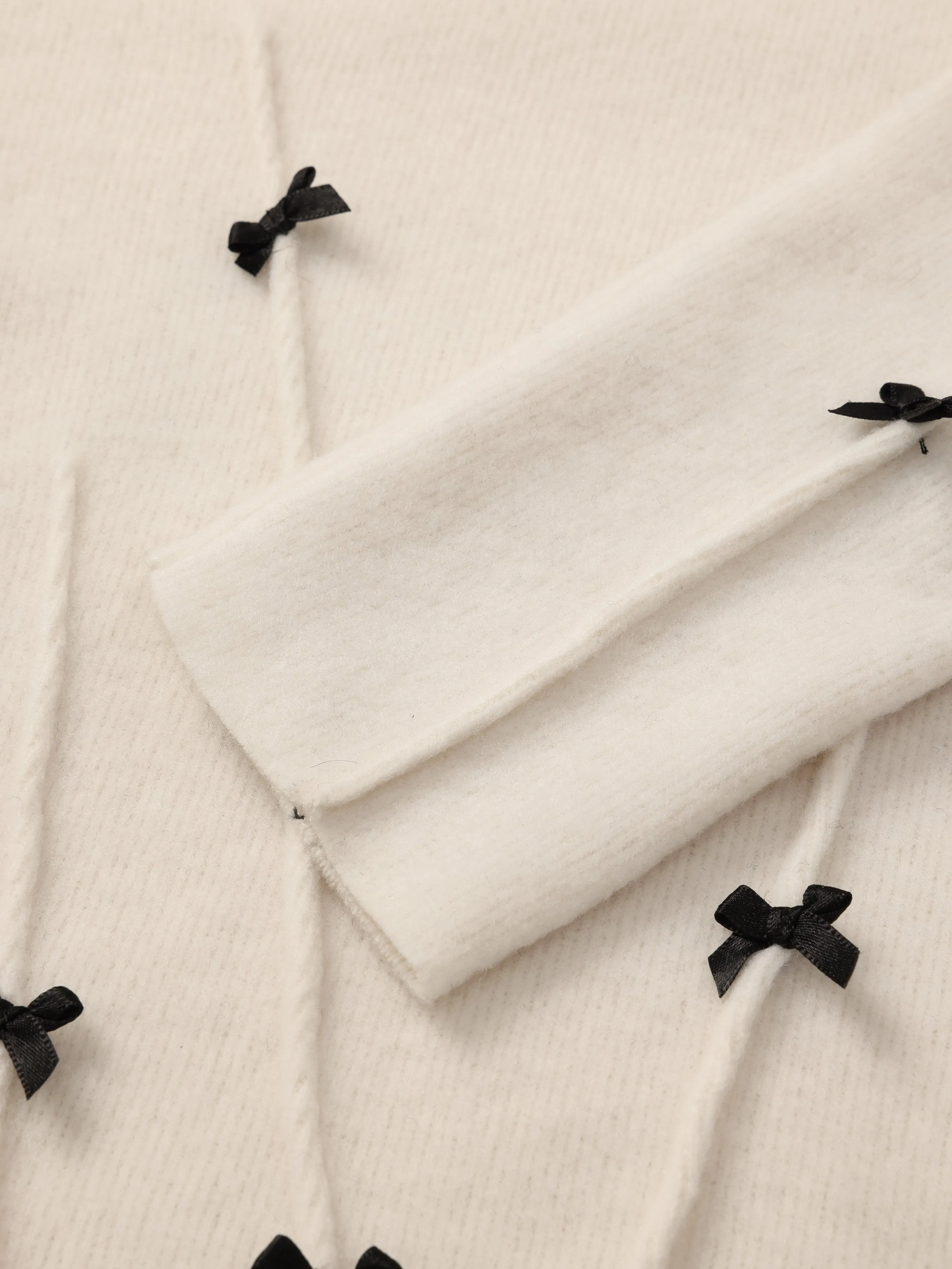 Embellished Bow Turtleneck Sweater sold by Aha Selected product image thumbnail 3