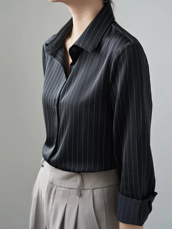 Pinstripe Vocational Shirt sold by Aha Selected