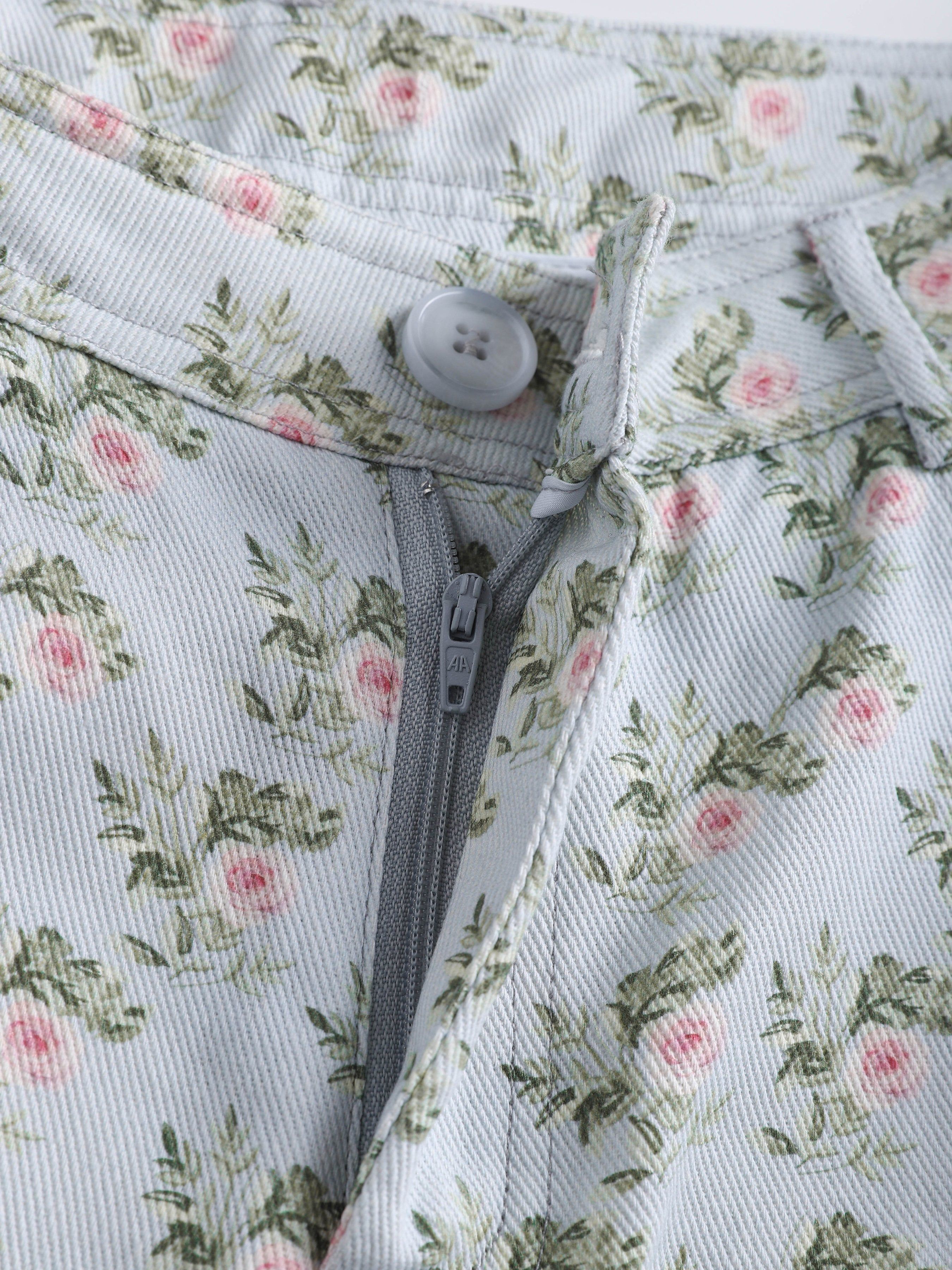 Floral Print Wide Leg Pants sold by Aha Selected product image thumbnail 3