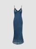 Lace Spliced Cami Dress sold by Aha Selected