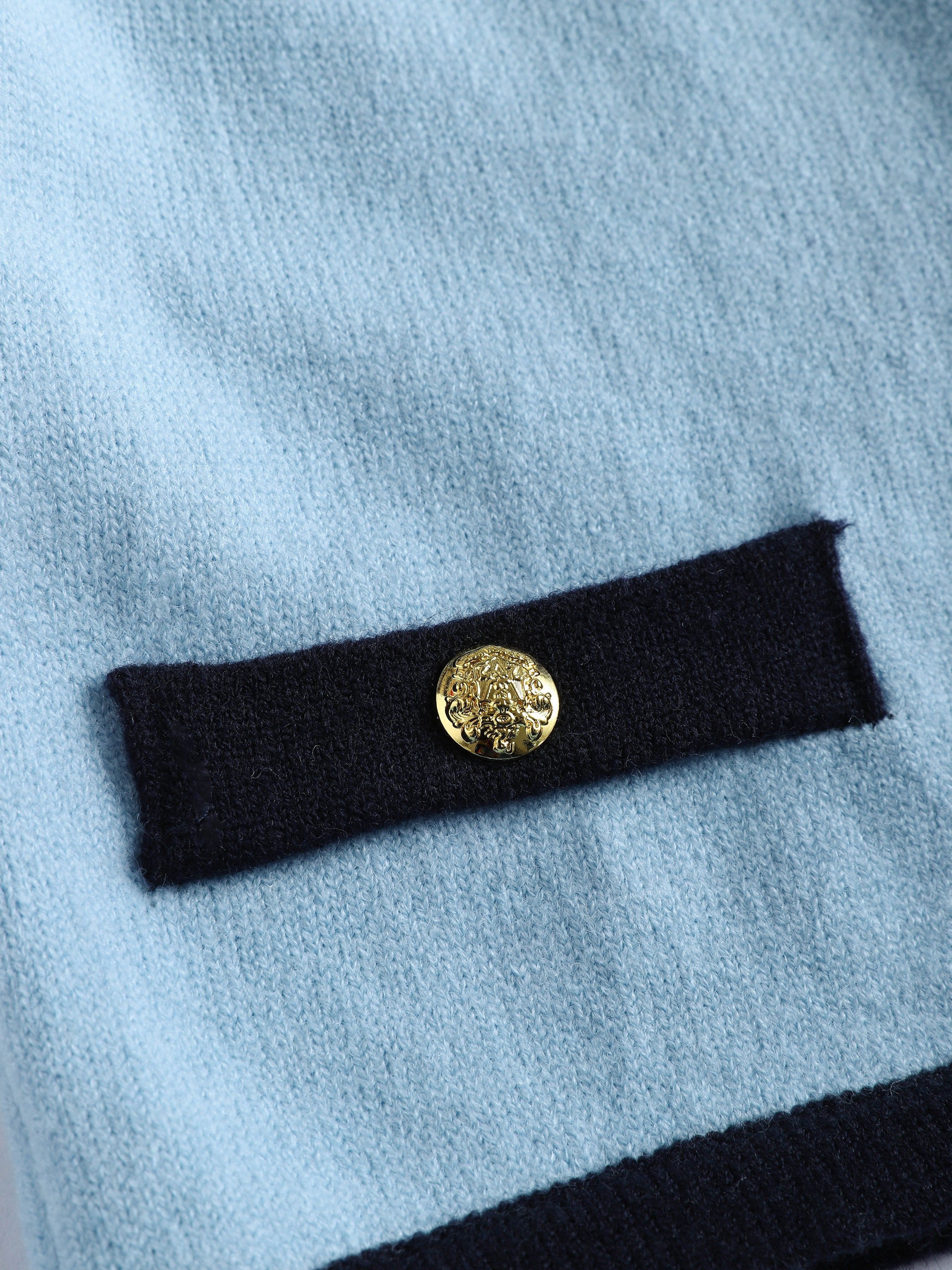 Contrast Trim V-Neck Sweater Vest sold by Aha Selected product image thumbnail 4