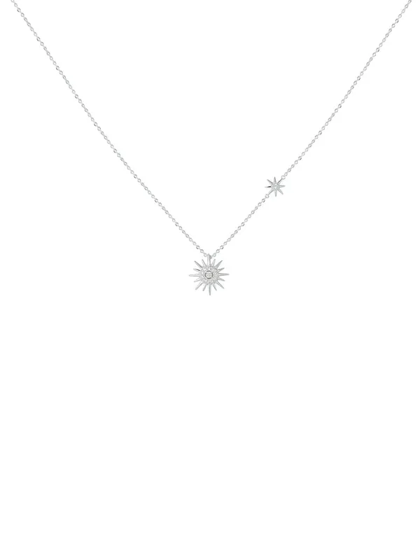 925 Silver Sun Pendant Necklace sold by Aha Selected
