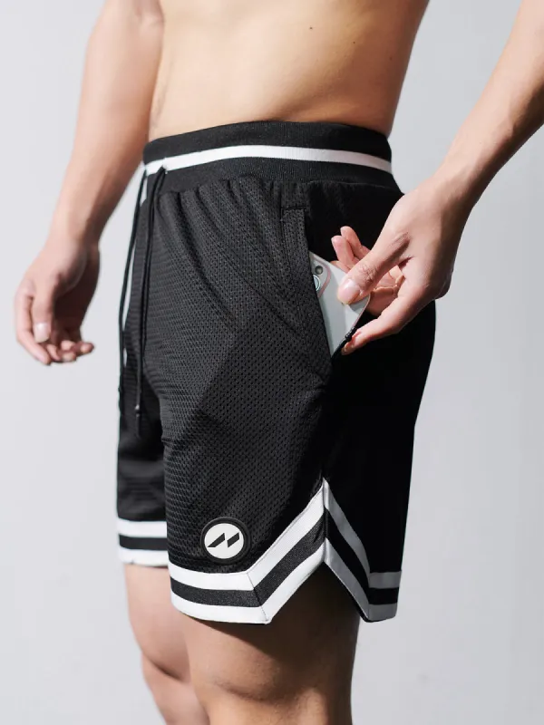 Gym To Street Mesh 6" Short-Black sold by Aha Selected