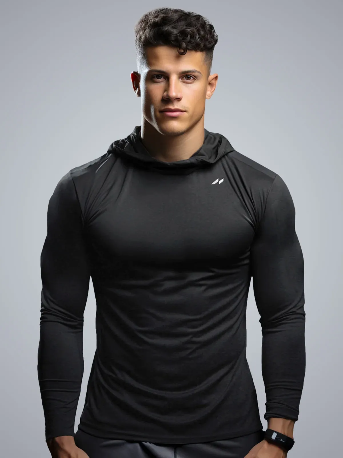 Softest Stealth Hoodie Luxury Touch Stretch Baselayer sold by Aha Selected product image thumbnail 5
