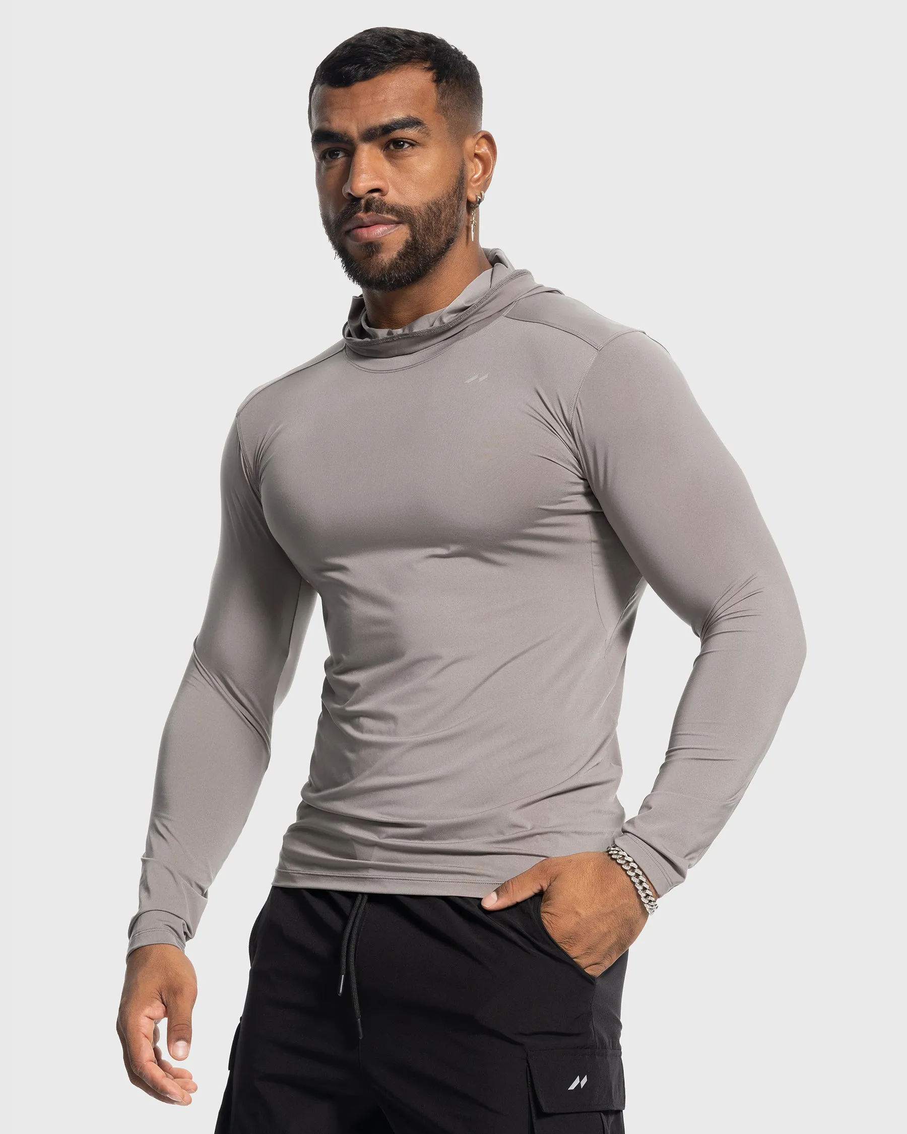 Softest Stealth Hoodie Luxury Touch Stretch Baselayer sold by Aha Selected product image thumbnail 4