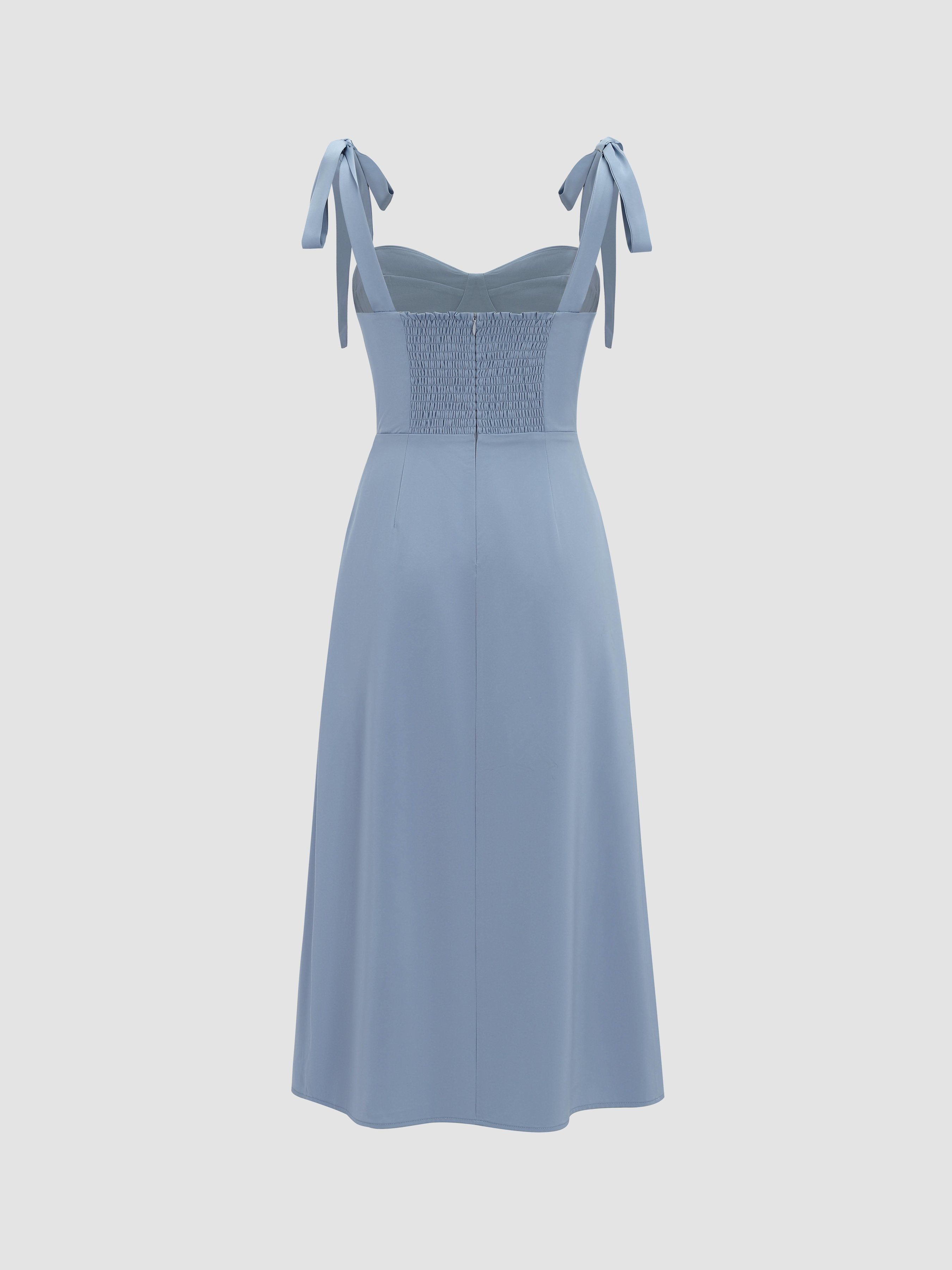 Satin Slip Dress with Adjustable Straps sold by Aha Selected product image thumbnail 2