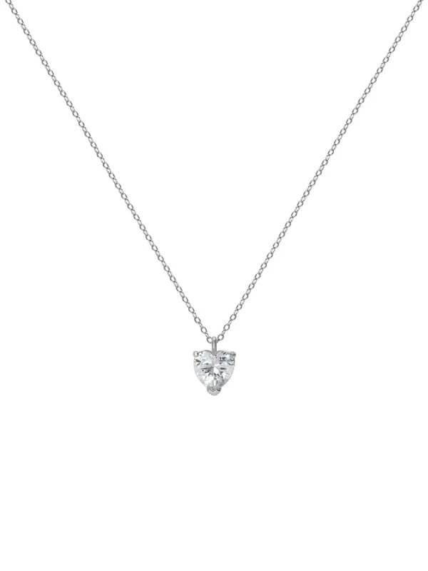 Silver Heart Pendant Necklace sold by Aha Selected