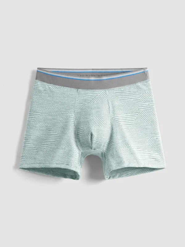 AIRFLOW 5" Boxer Brief Aqua sold by Aha Selected