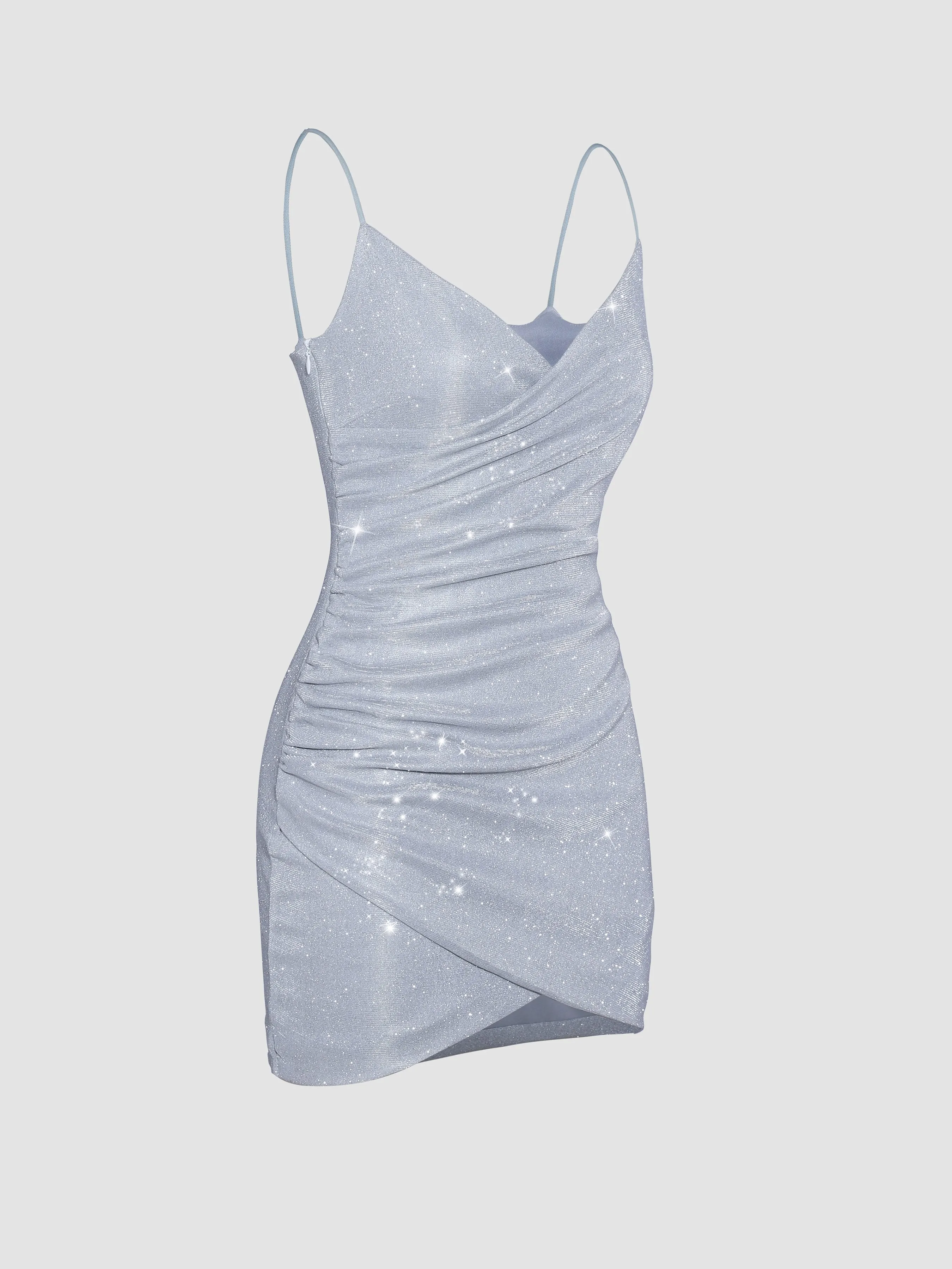 Sparkling Low Cut Cross Strap Sexy Dress sold by Aha Selected product image thumbnail 3