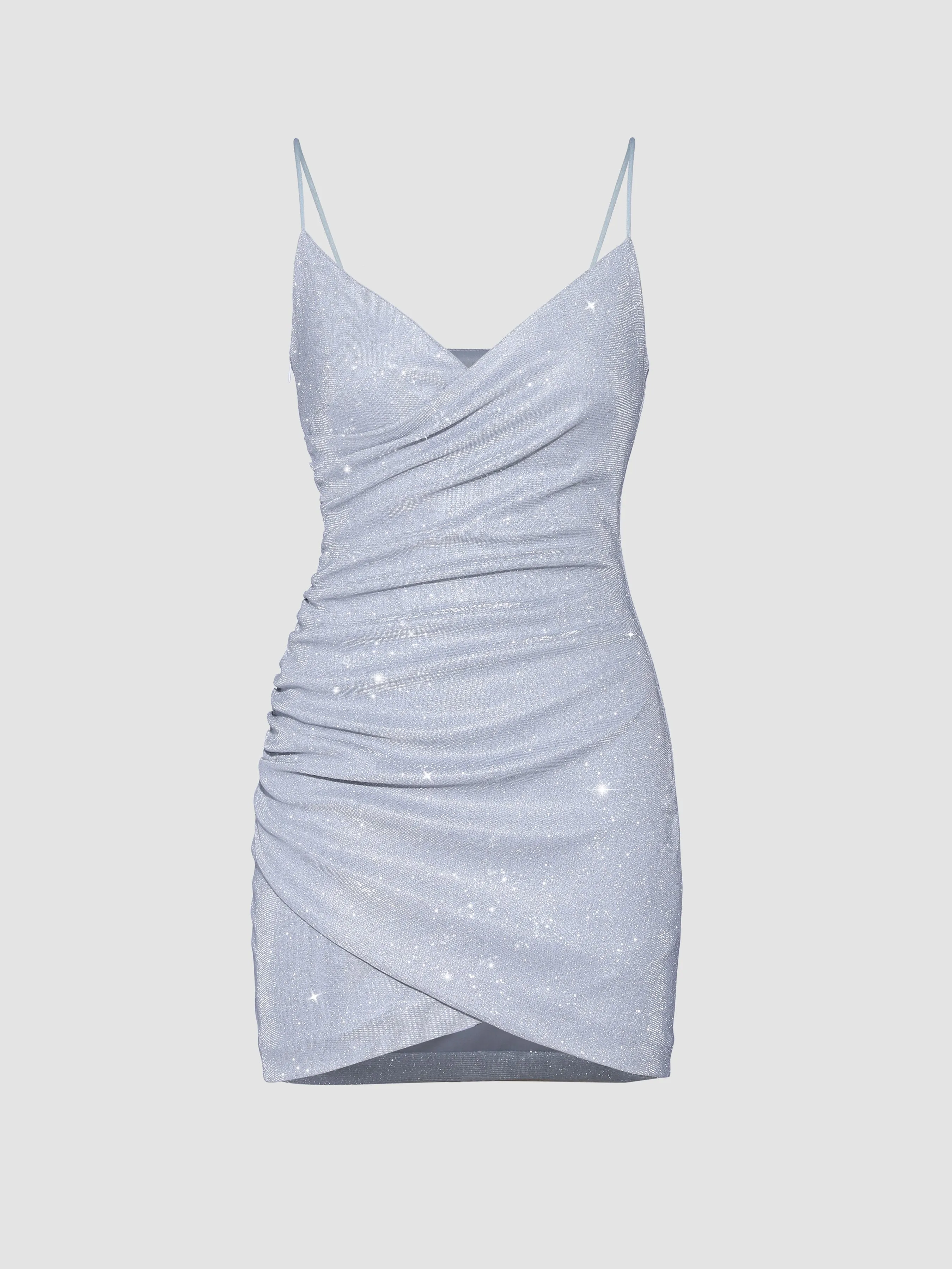Sparkling Low Cut Cross Strap Sexy Dress sold by Aha Selected