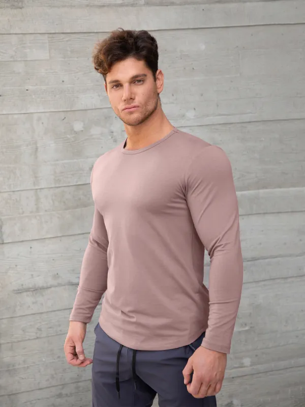 All Day Elite Curve-Hem Tee Long Sleeve sold by Aha Selected