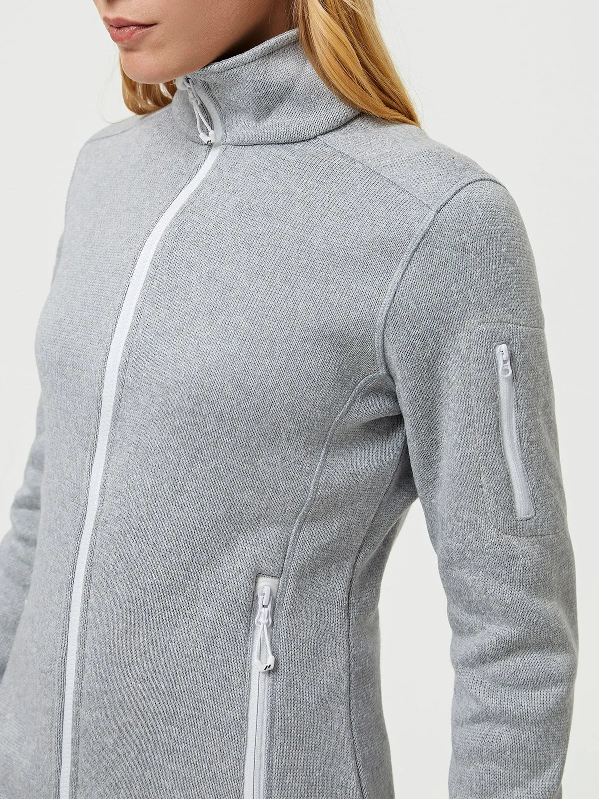 W's Recycled Sweater Fleece Jacket sold by Aha Selected product image thumbnail 2