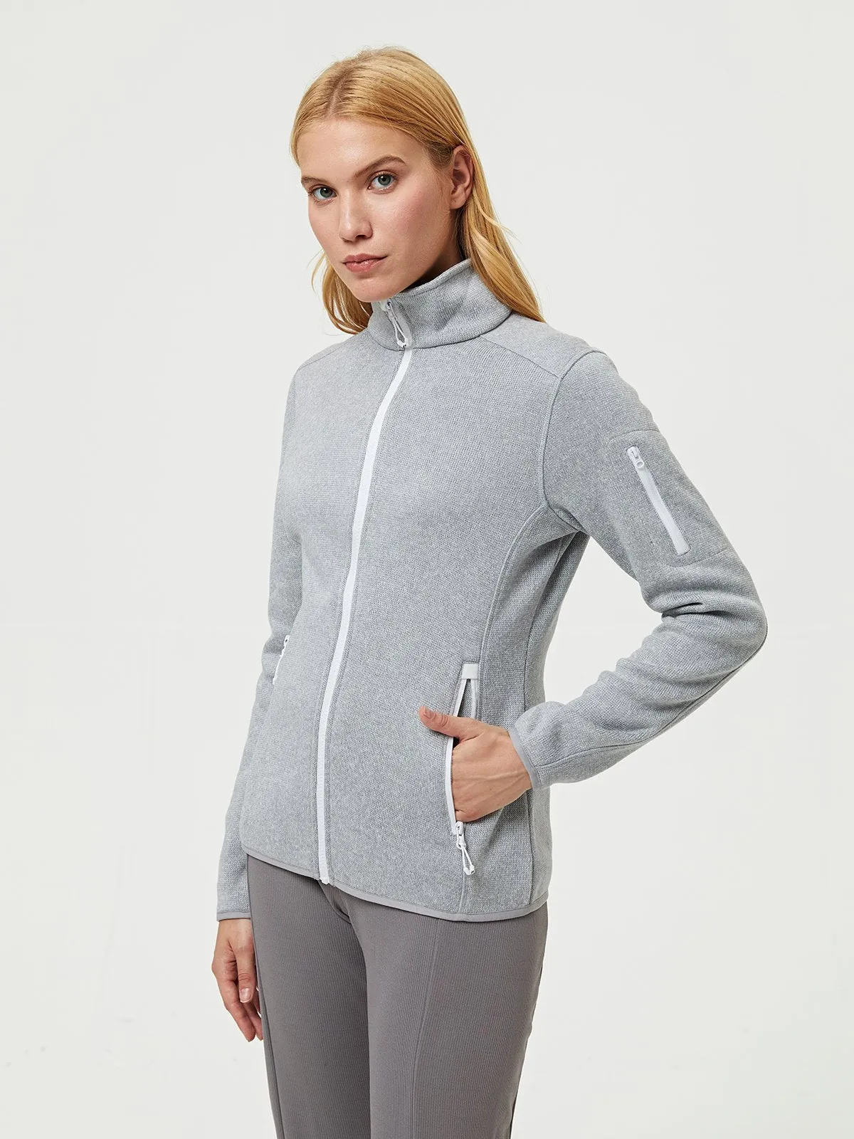 W's Recycled Sweater Fleece Jacket sold by Aha Selected product image thumbnail 5