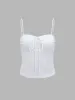 Elegant Lace & Satin High Neck Cami sold by Aha Selected