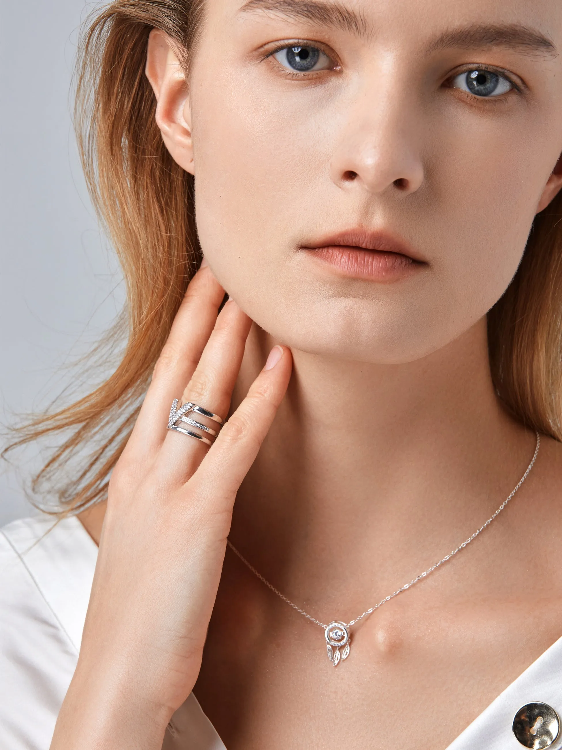 Silver Dreamcatcher Necklace sold by Aha Selected product image thumbnail 4