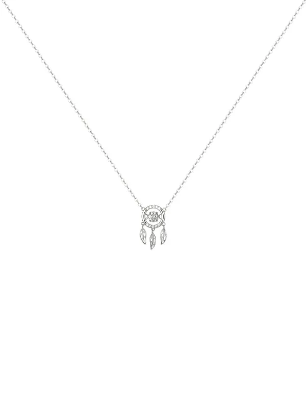Silver Dreamcatcher Necklace made by Aha Selected