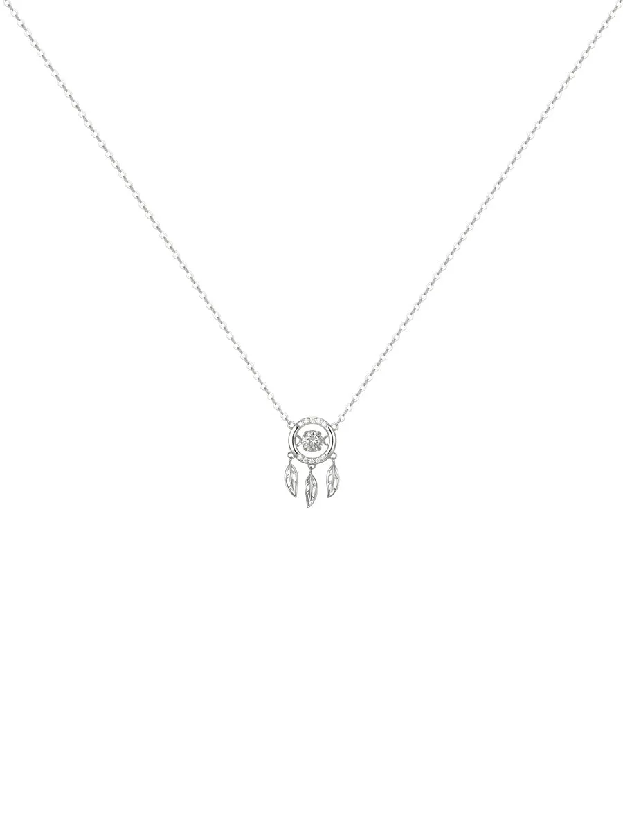 Silver Dreamcatcher Necklace sold by Aha Selected