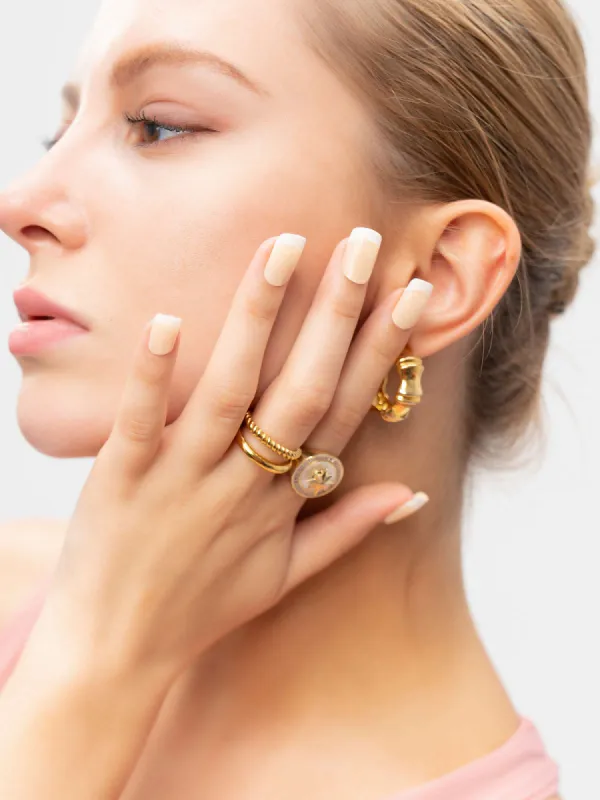 [FREE GIFT] 24pcs Short Square French Fake Nail sold by Aha Selected