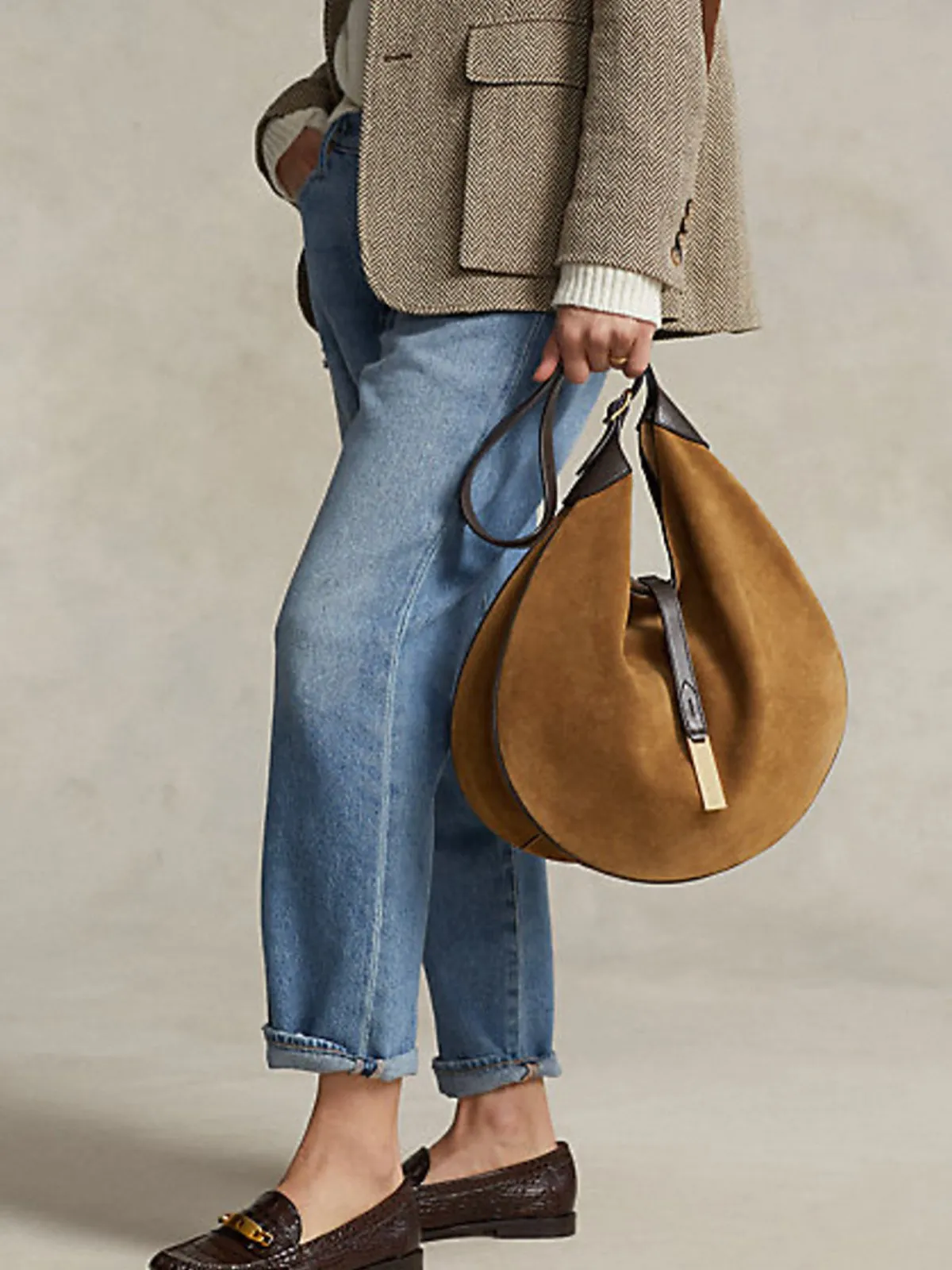 Curved Buckle Shoulder Bag sold by Aha Selected product image thumbnail 2