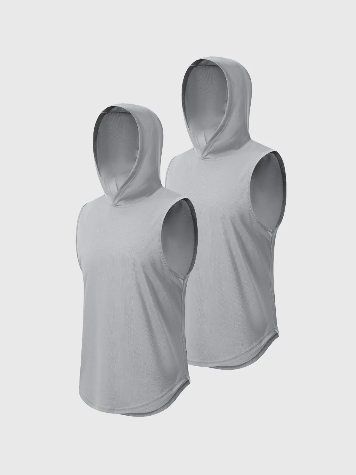 Workout Hooded Tank Curved Hem sold by Aha Selected product image thumbnail 2