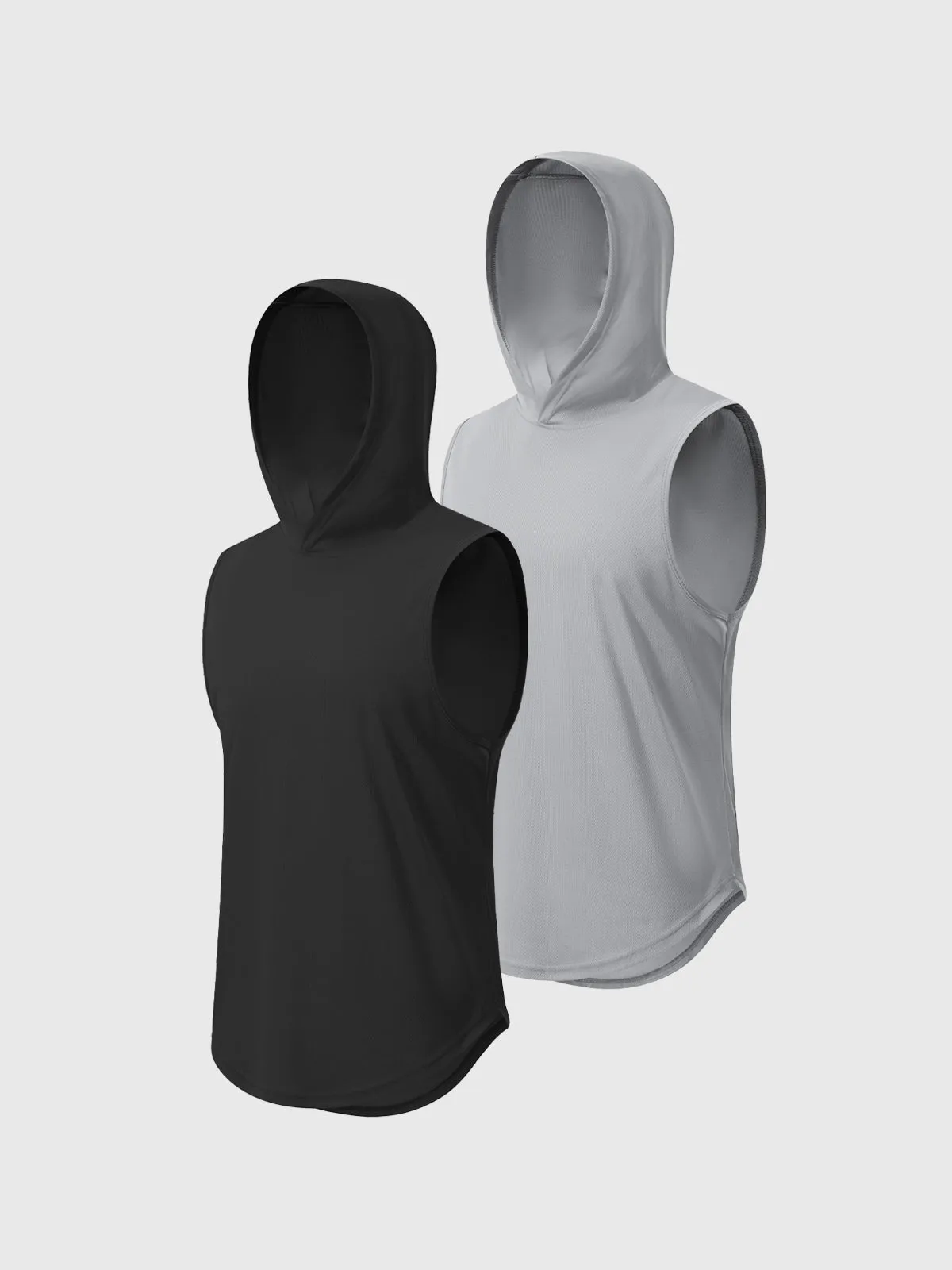 Workout Hooded Tank Curved Hem sold by Aha Selected product image thumbnail 3