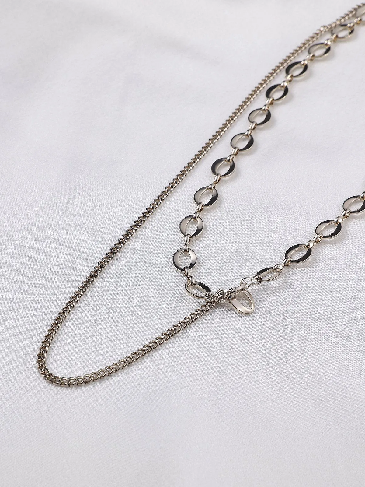 Double Chain Necklace sold by Aha Selected product image thumbnail 4