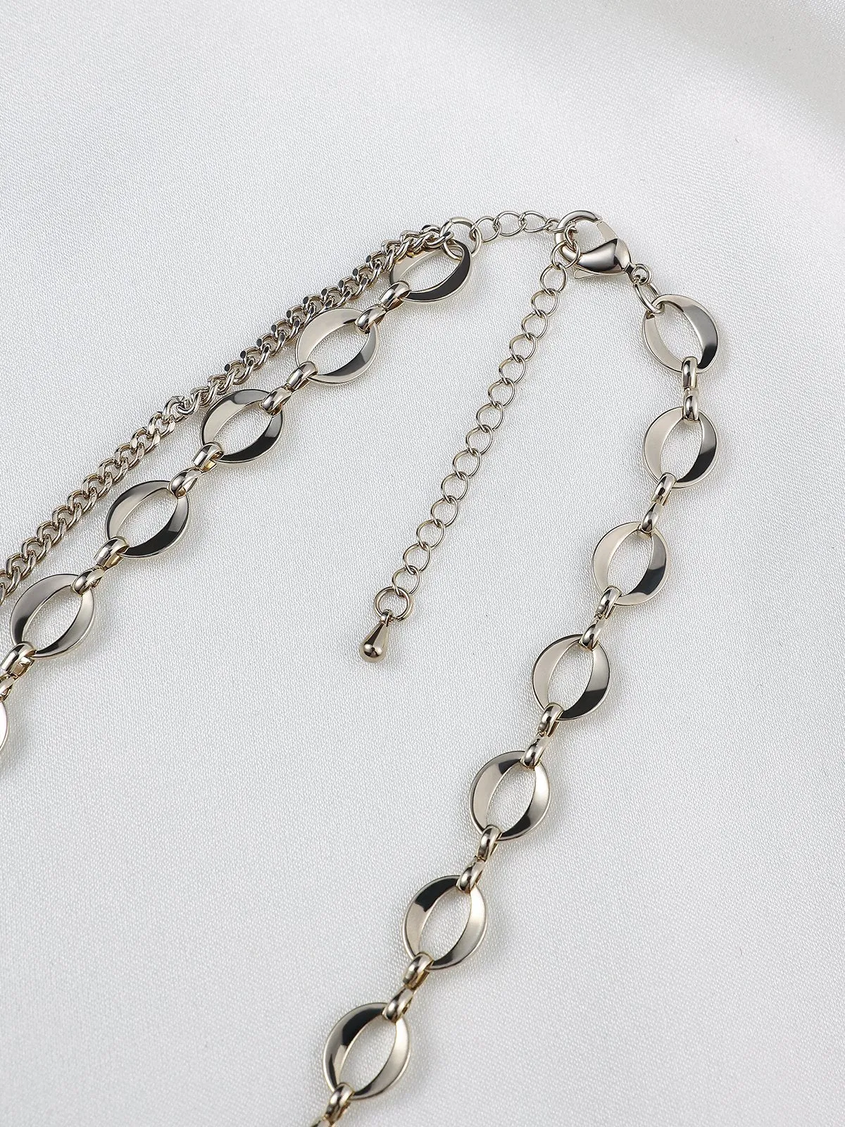 Double Chain Necklace sold by Aha Selected product image thumbnail 3