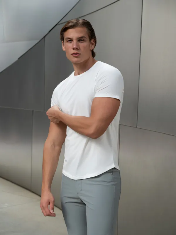 All Day Elite Curve-Hem Tee Stretch Short Sleeve sold by Aha Selected