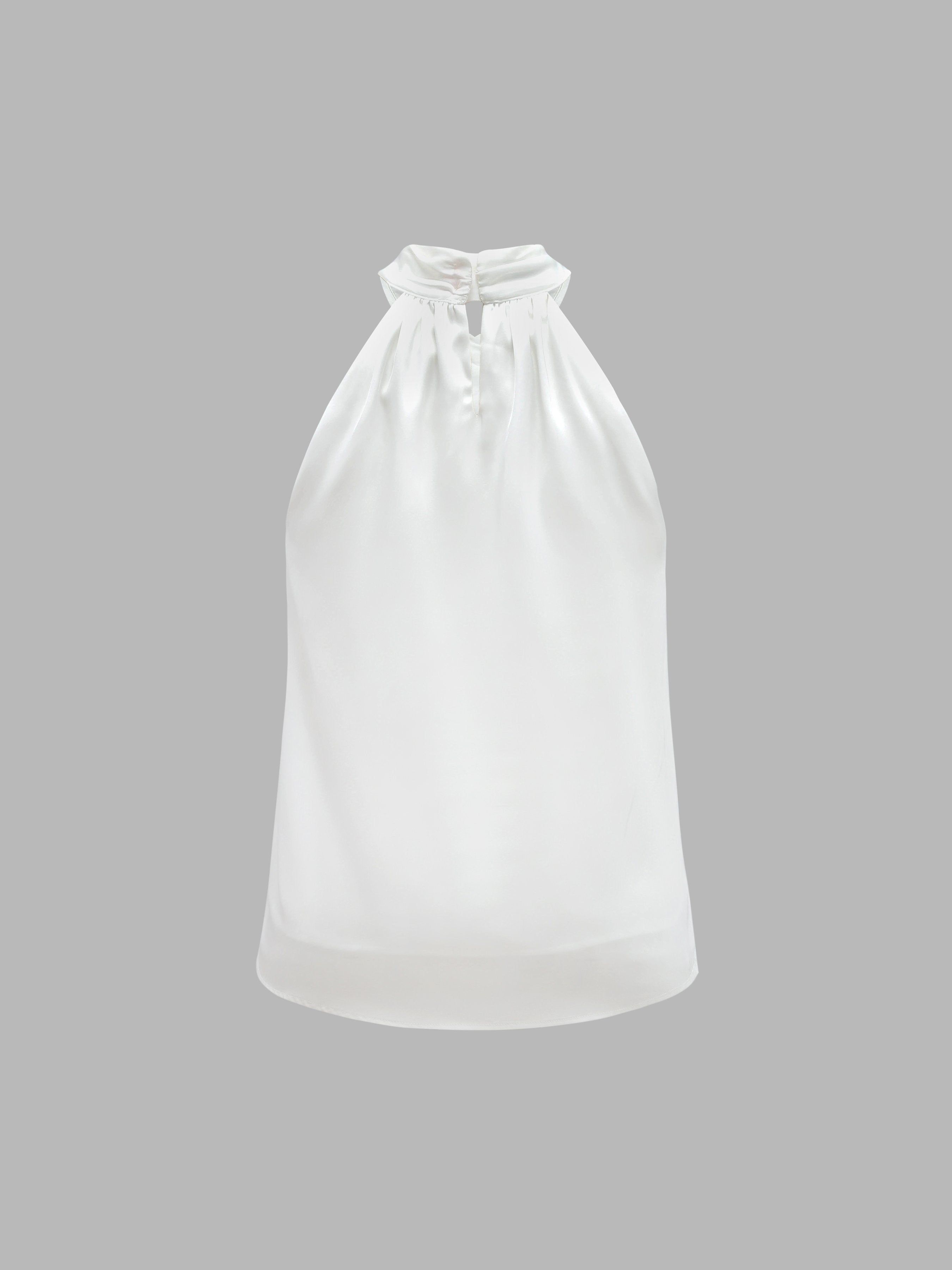 Elegant Crisscross Neck Satin Cami sold by Aha Selected product image thumbnail 2