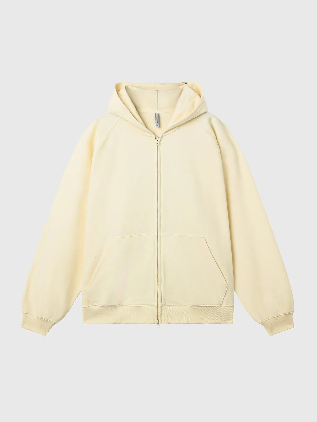 Terry Fleece Cloud Nine Zip Hoodie-Warm White sold by Aha Selected product image thumbnail 4
