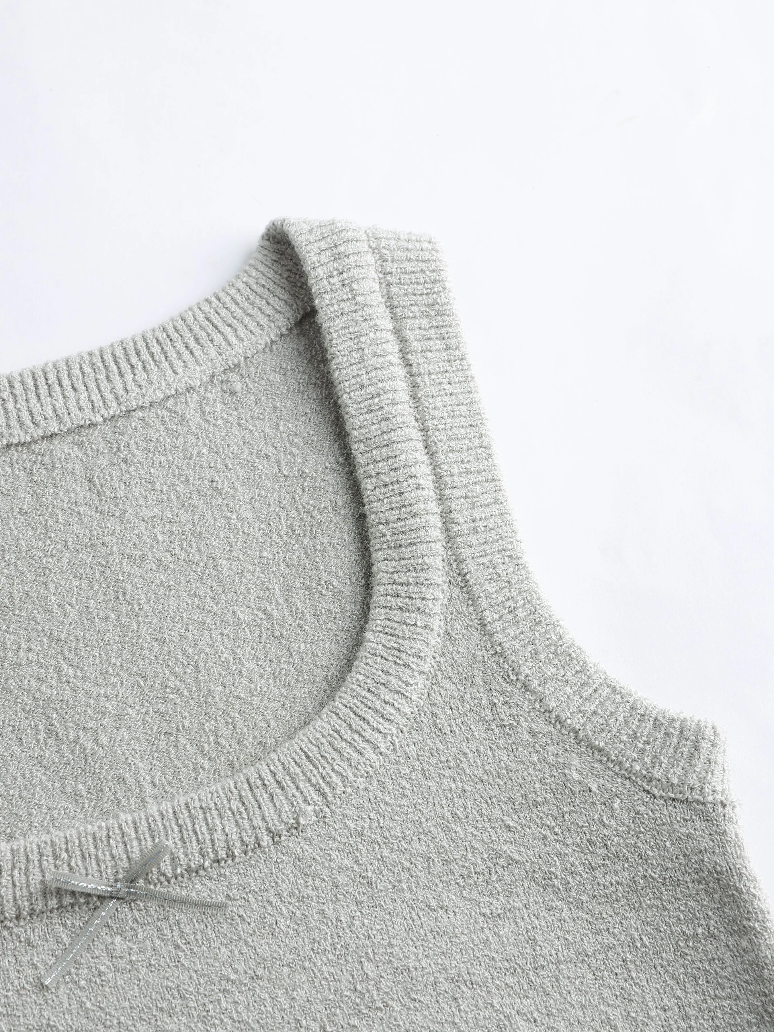 Cozy Textured Knit Bow Tie Vest sold by Aha Selected product image thumbnail 4