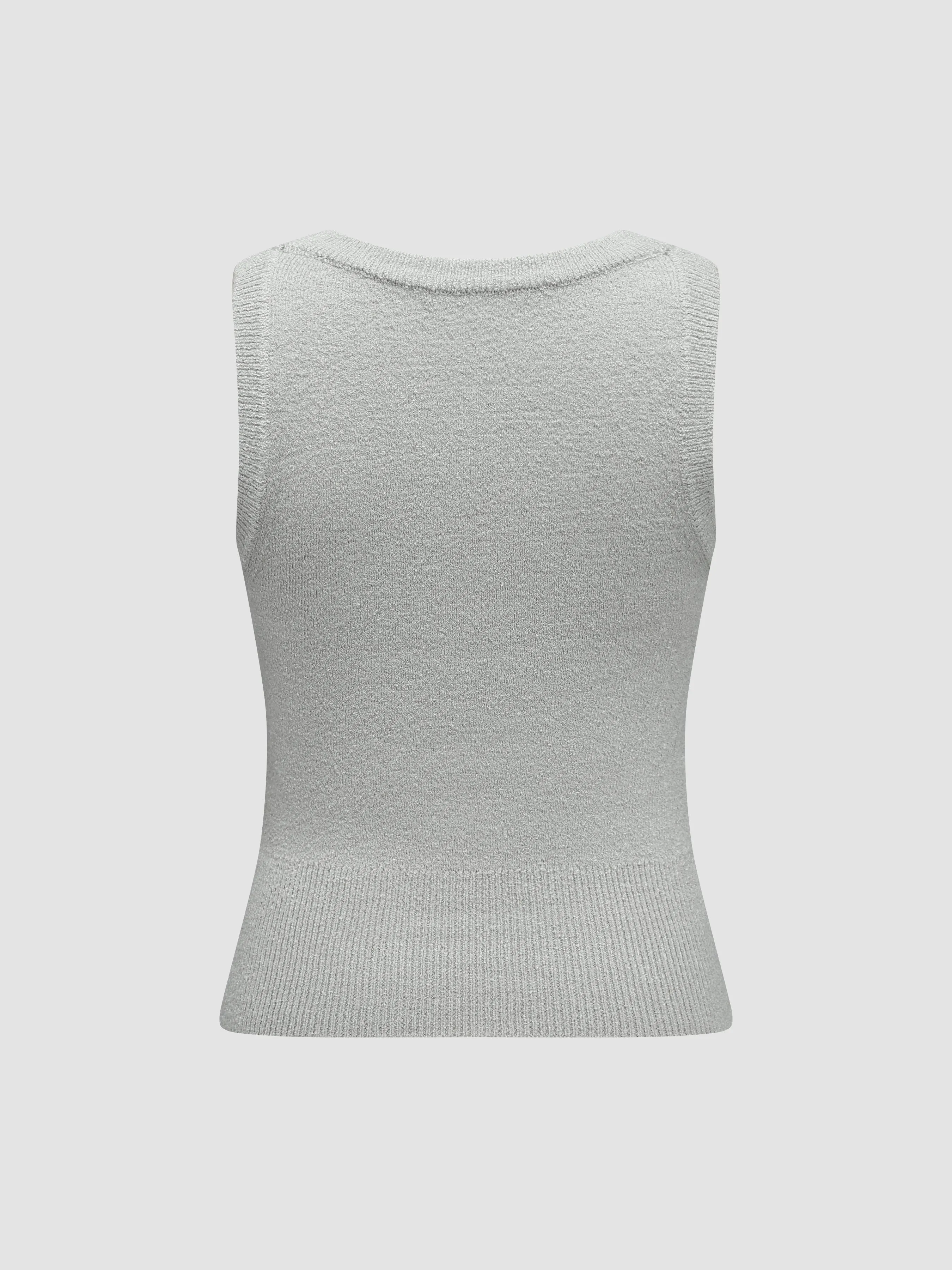 Cozy Textured Knit Bow Tie Vest sold by Aha Selected product image thumbnail 2