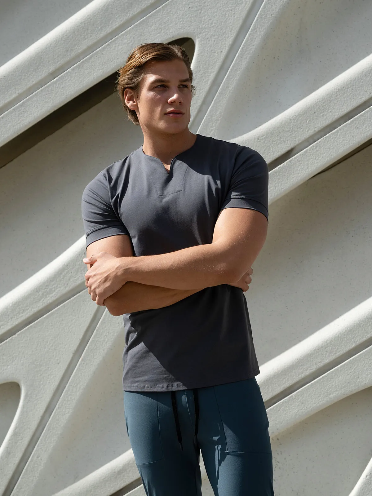 Society Cotton V-neck Short Sleeve sold by Aha Selected product image thumbnail 2