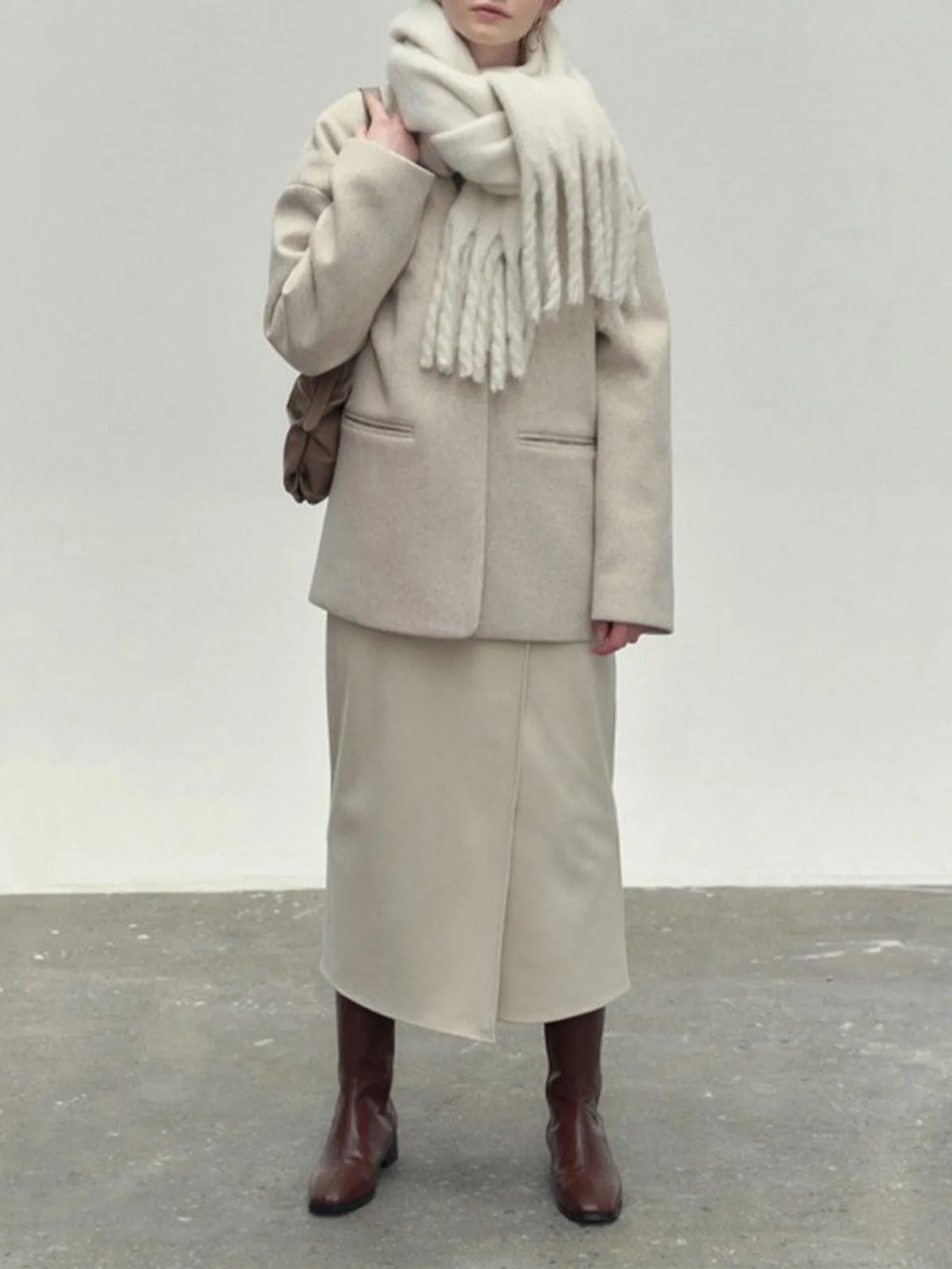 Versatile Tassels Warm Scarf sold by Aha Selected product image thumbnail 3