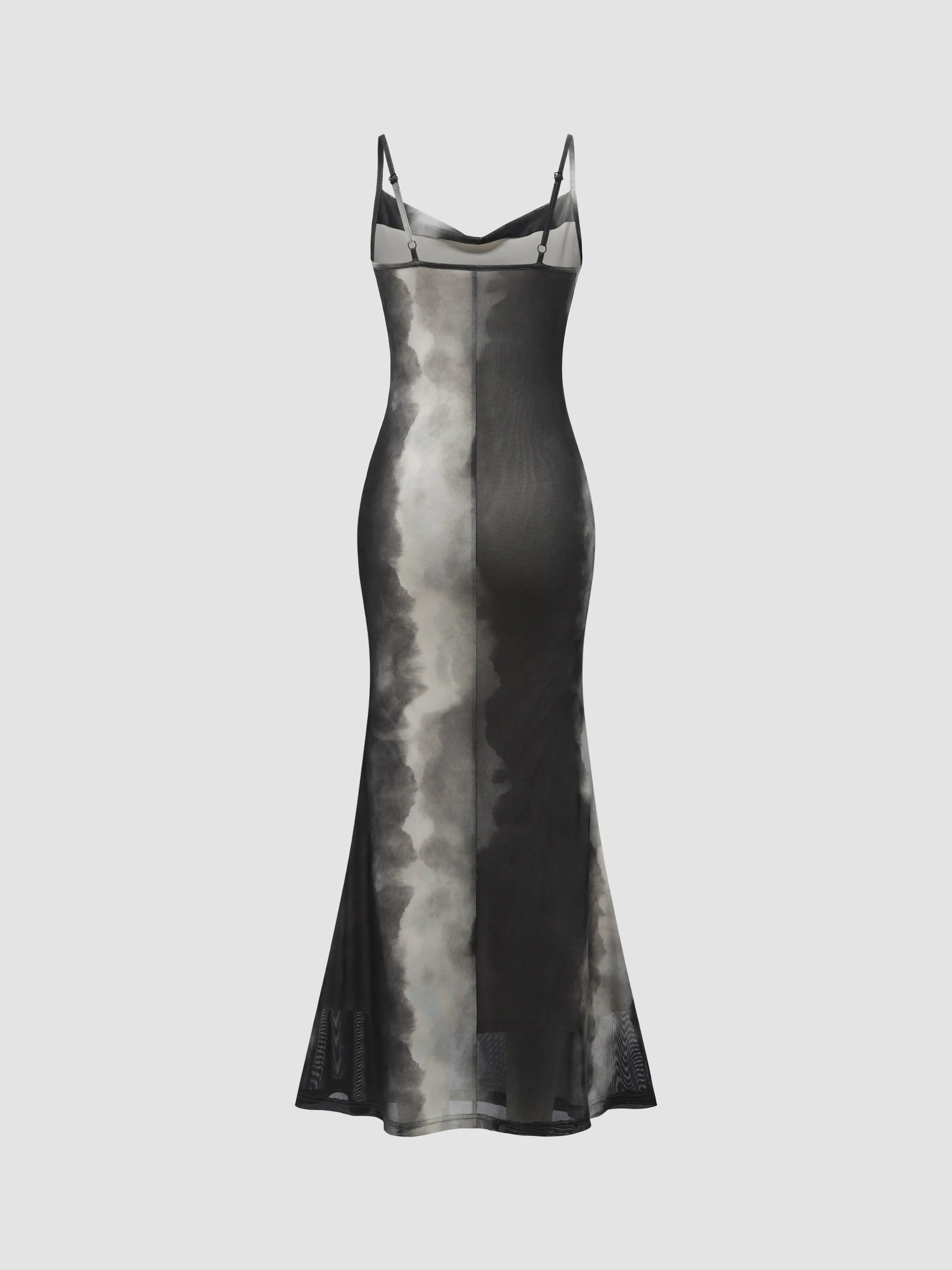 Mesh Tie-Dye Strappy Dress sold by Aha Selected product image thumbnail 3
