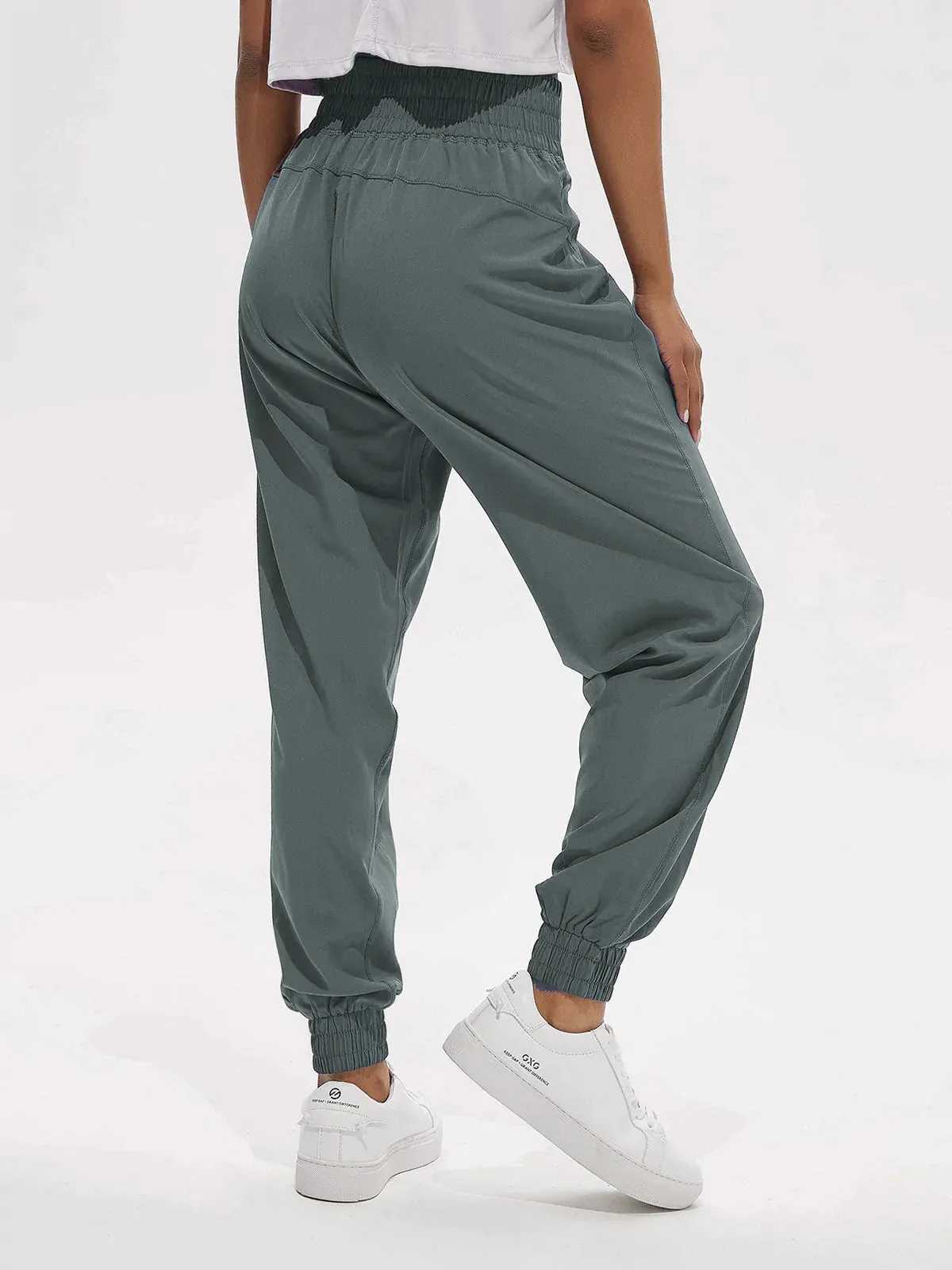 Lightweight Quick Dry High Waist Jogger sold by Aha Selected product image thumbnail 3