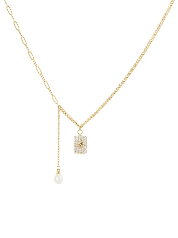 Short Gold Plated Chain Necklace sold by Aha Selected