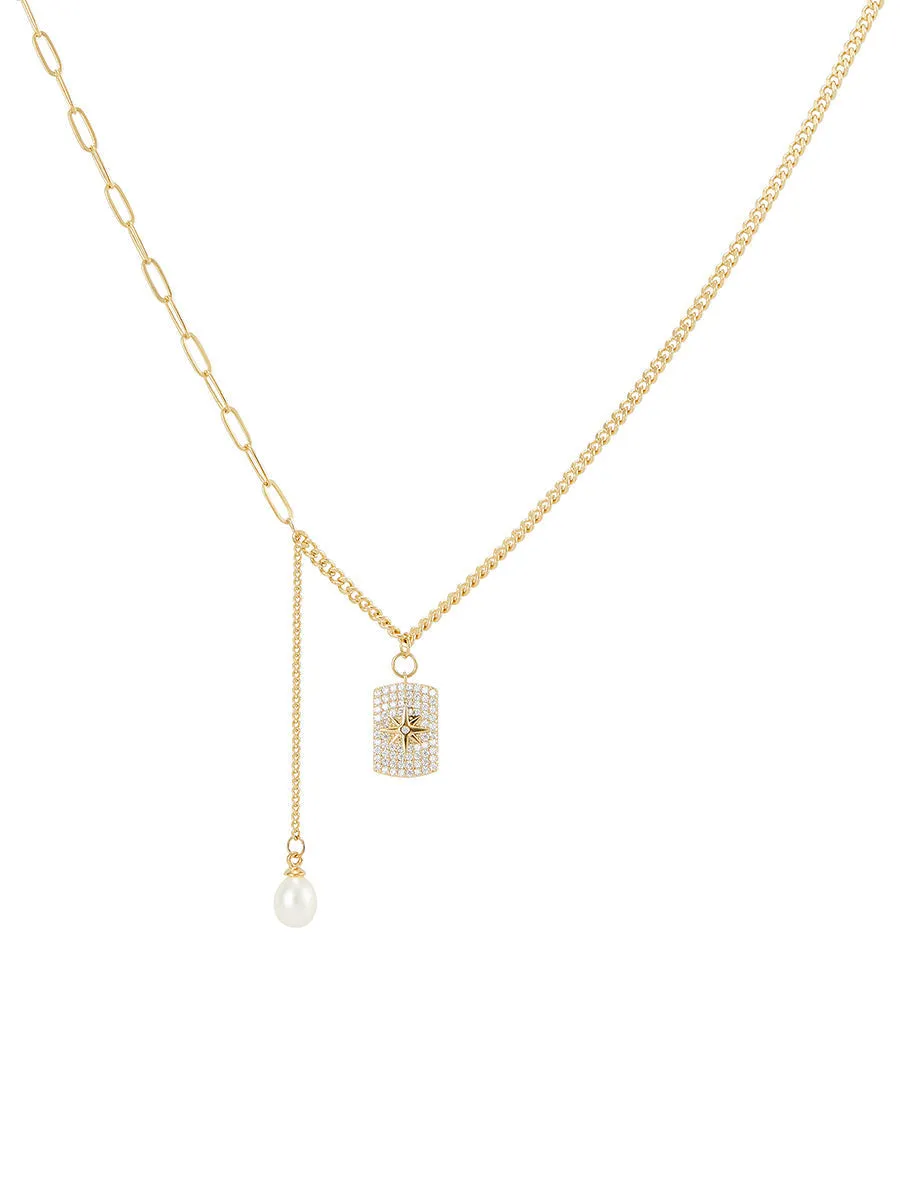 Short Gold Plated Chain Necklace sold by Aha Selected