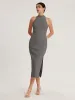 Turtleneck Halterneck Dress sold by Aha Selected