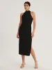 Turtleneck Halterneck Dress sold by Aha Selected