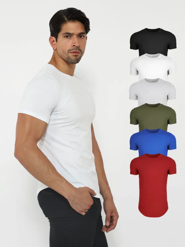 6-Pack Kore Curved Hem True Muscle Fit T-shirt sold by Aha Selected