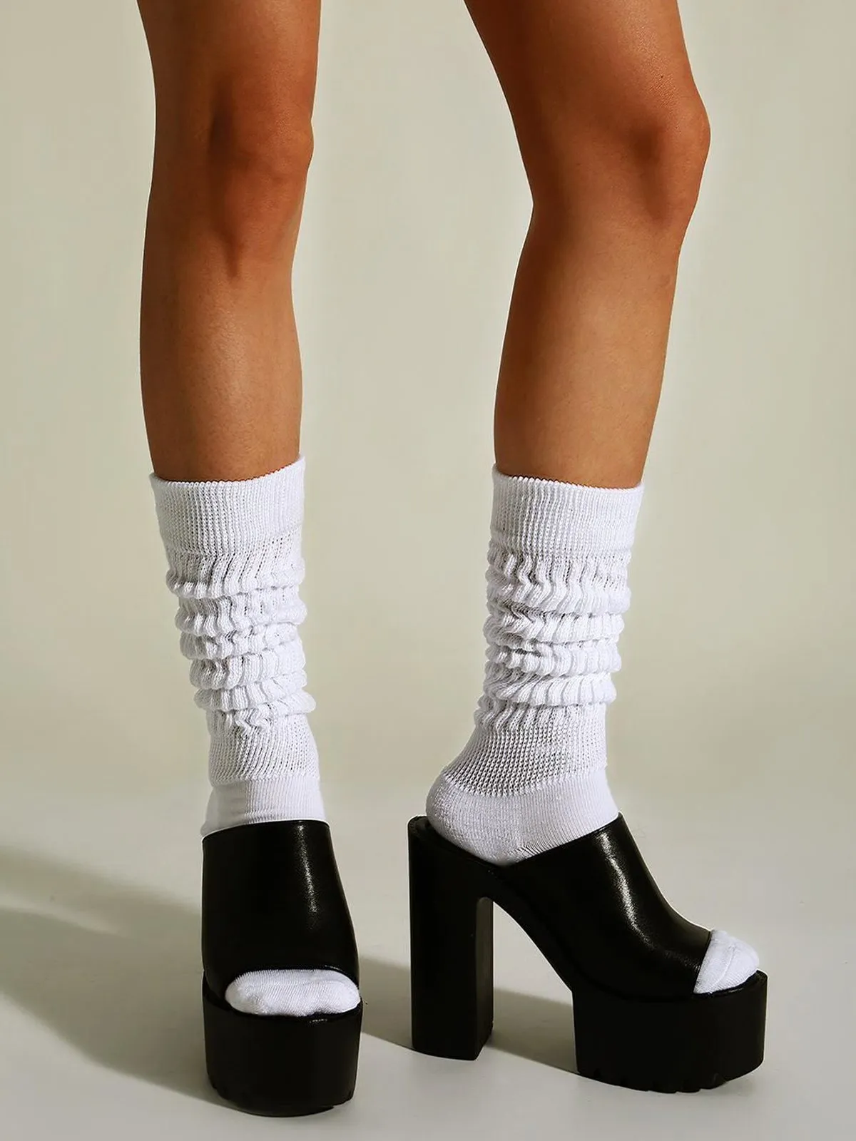 Solid Bubble Slouch Socks sold by Aha Selected product image thumbnail 3