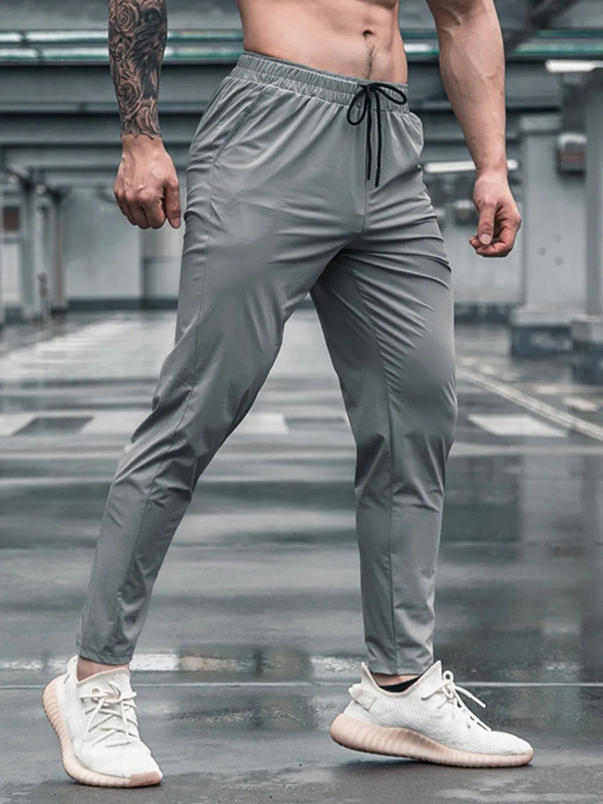 Stretch Slim Fit Jogger Workout Pants Lightweight sold by Aha Selected product image thumbnail 2