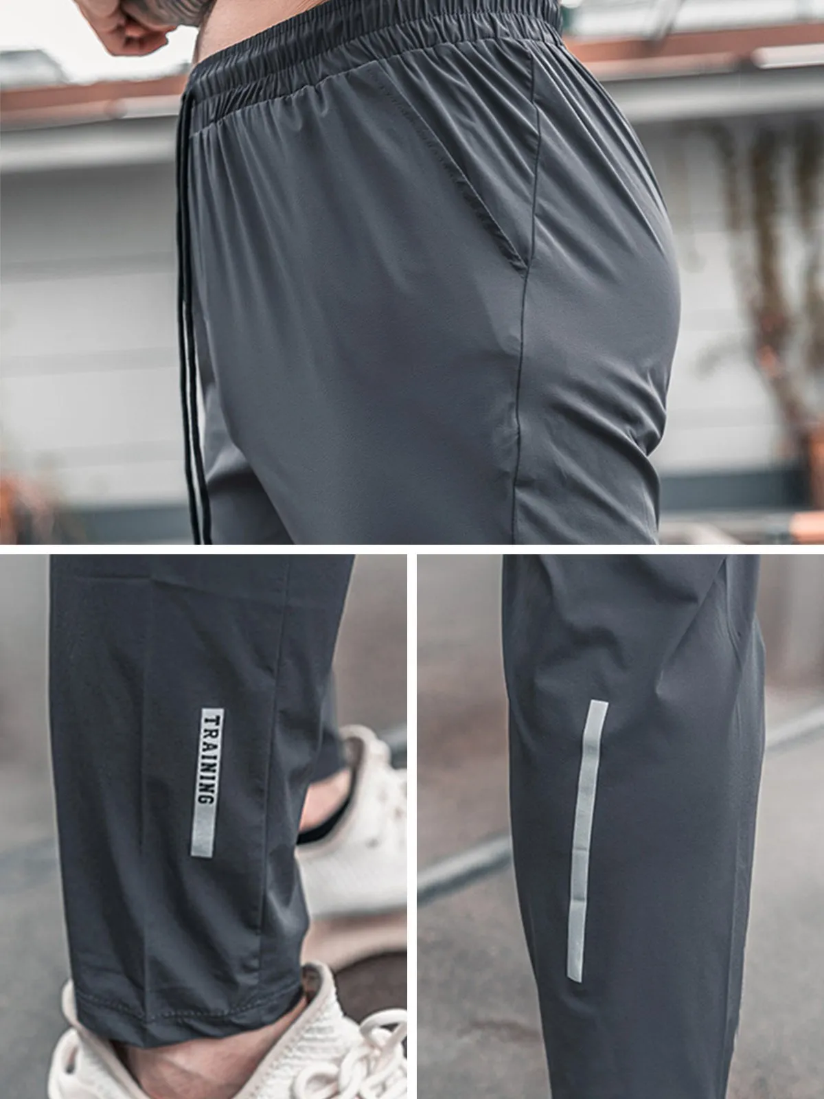 Stretch Slim Fit Jogger Workout Pants Lightweight sold by Aha Selected product image thumbnail 4